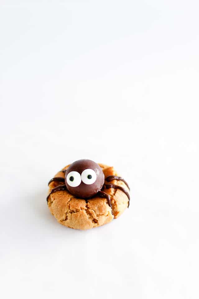 edderkop cookies - spider cookies - peanutbutter - halloween - opskrift