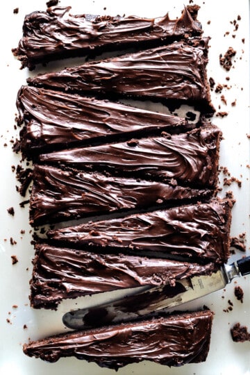 Guinness Brownies med chokoladeganache - opskrift på brownie