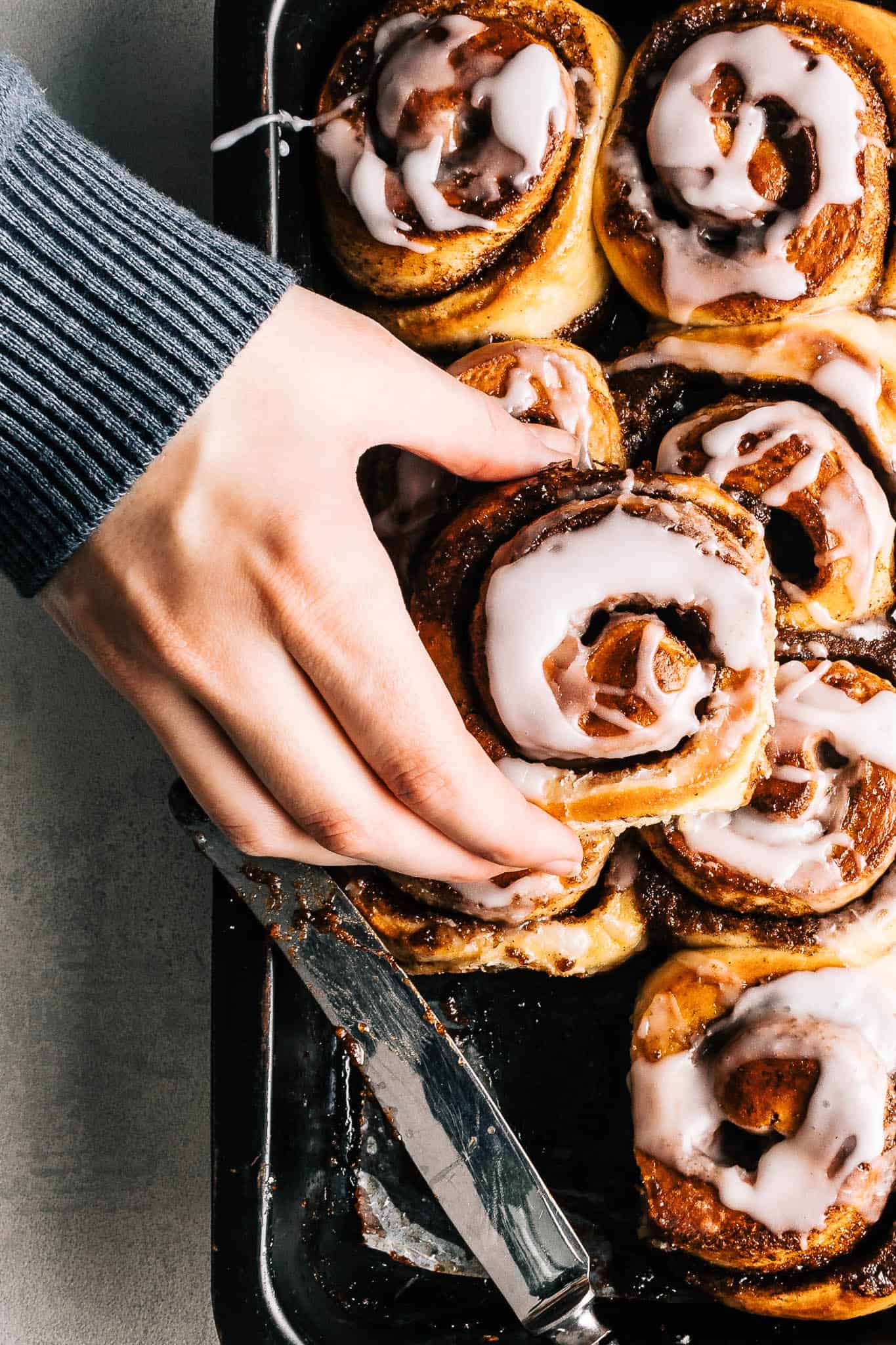 Kanelsnegle i fad opskrift på kanelsnegle