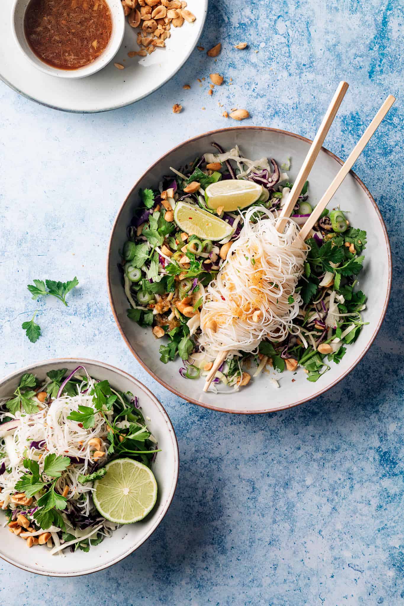 asiatisk nudelsalat - opskrit på asiatisk salat med nudler