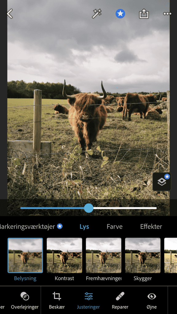Adobe Photoshop Express billedredigeringsapp