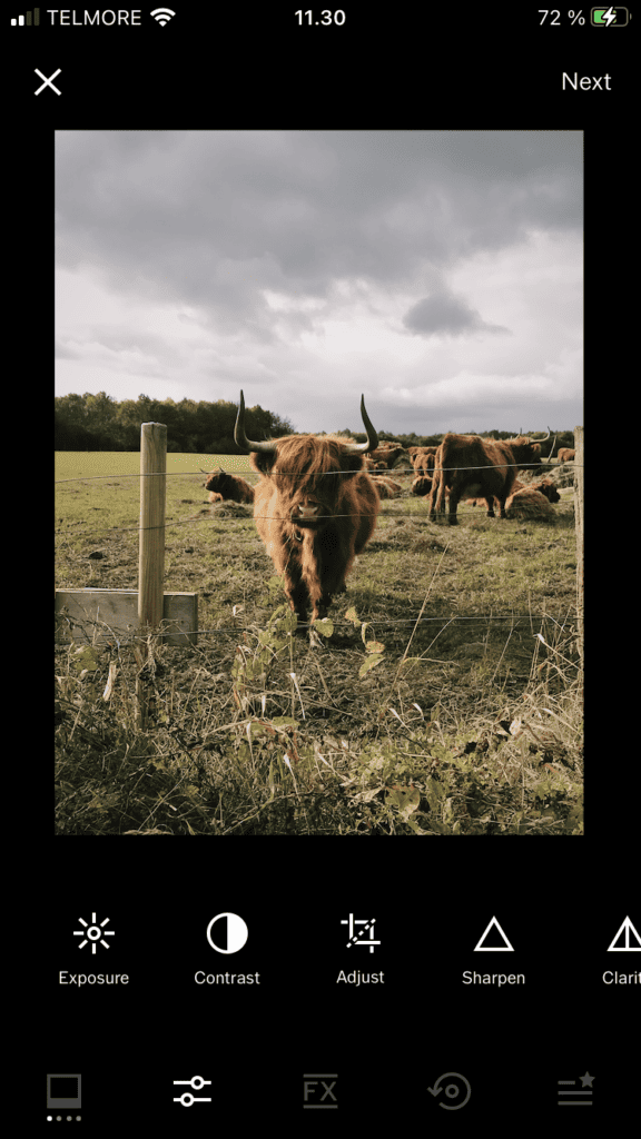 VSCO billedredigeringsapp
