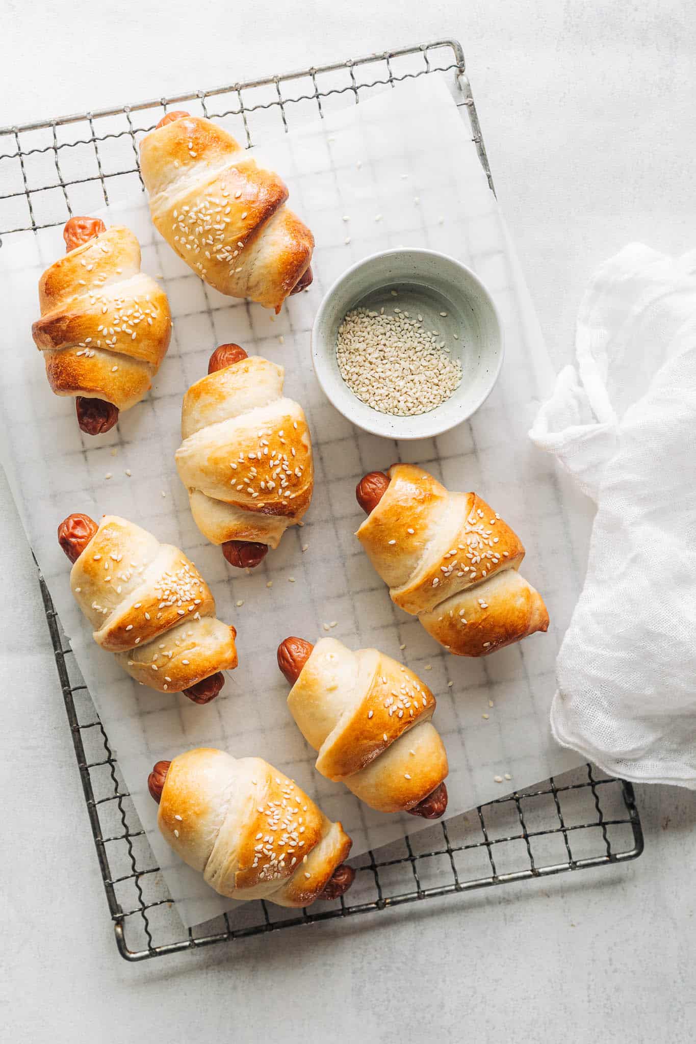 Pølsehorn - opskrift på de bedste pølsehorn