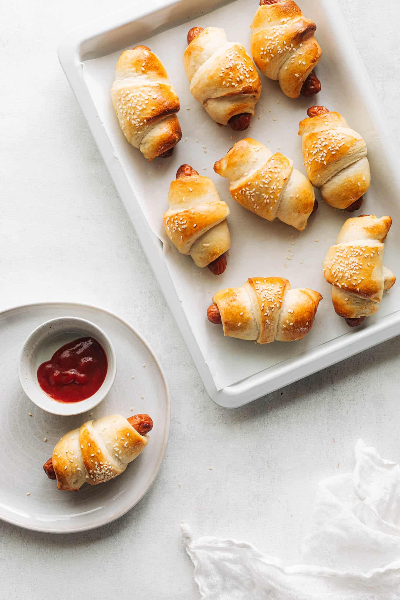 Pølsehorn - opskrift på de bedste pølsehorn