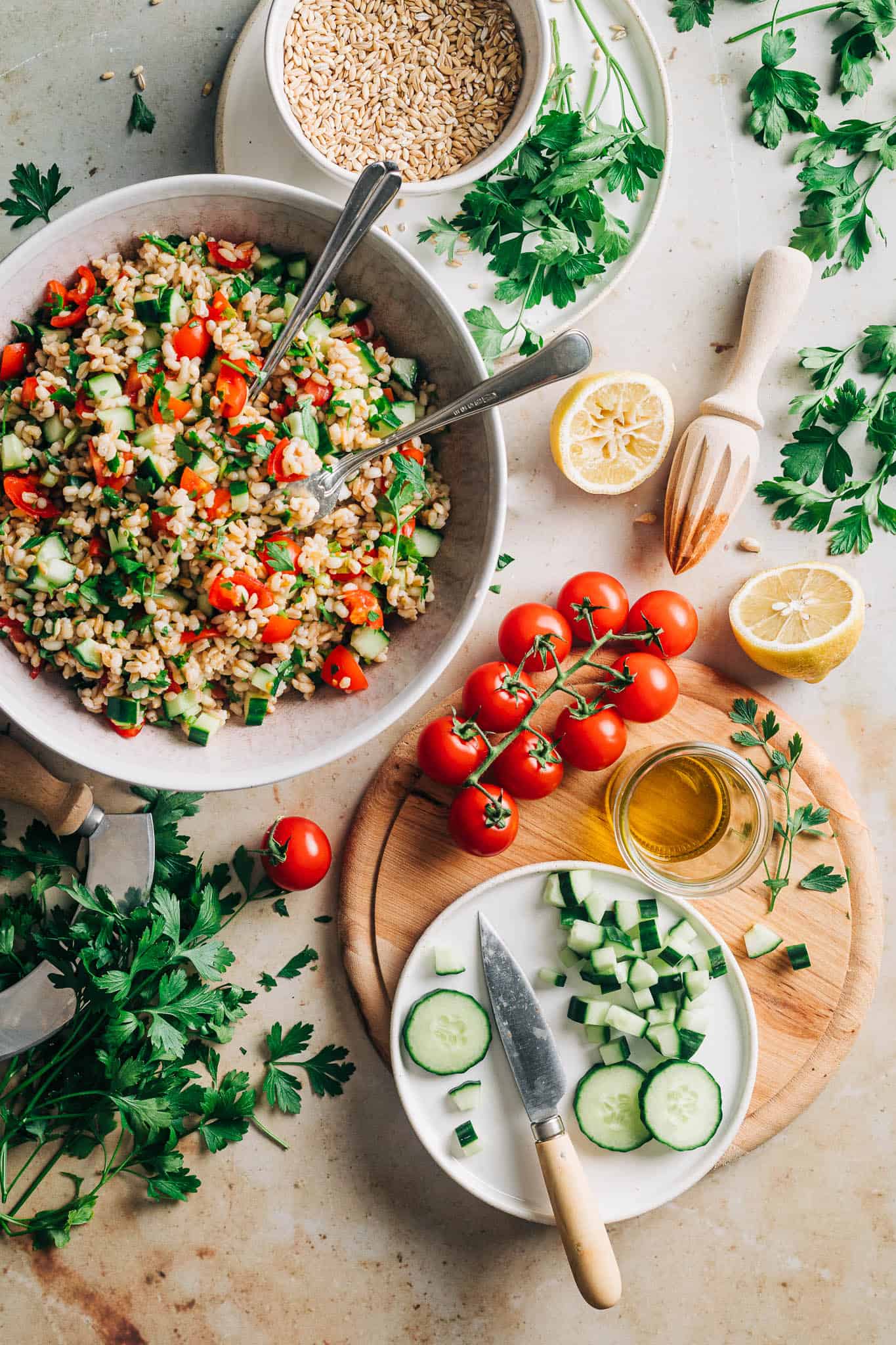 tabbouleh med persille - opskrift arabisk mad-1