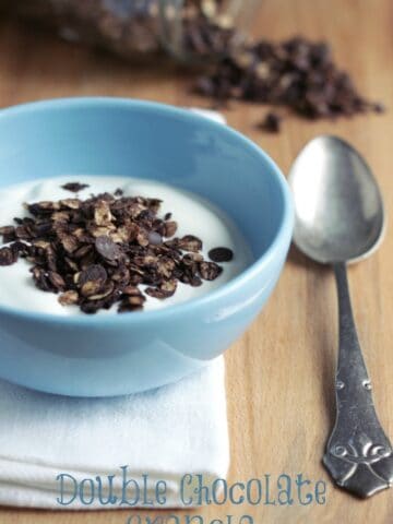 Chokolade granola - mysli med chokolade