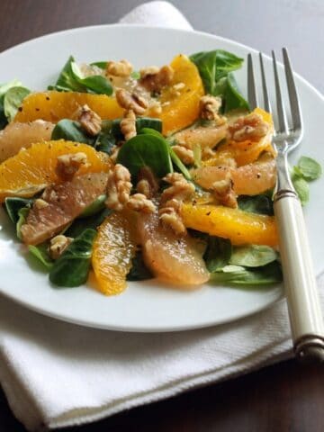Appelsin grape salat med valnødder