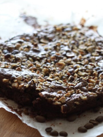brownie med kaffe
