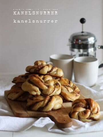 kanelsnurrer med marcipan - opskrift på lækre kanelsnurrer