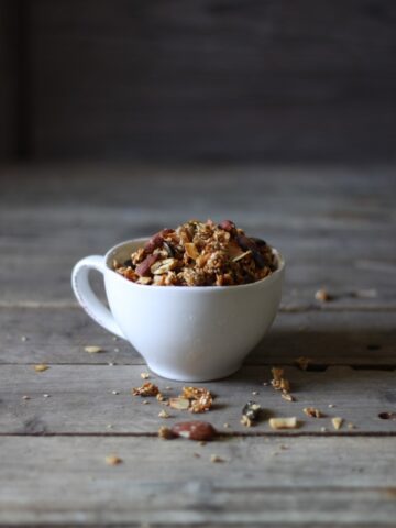 Honningristet nødde-granola