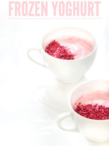 hjemmelavet frozen yoghurt