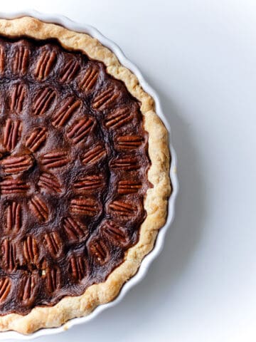 Pecan Pie med bourbon opskrift - tærte med nødder