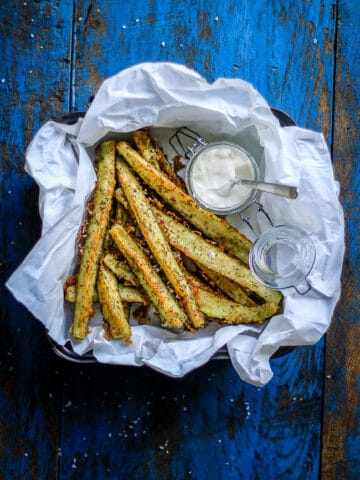 squash parmesan sticks - snack