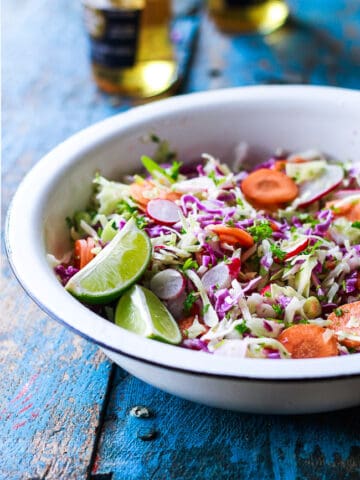 mexican salat - kålsalat - spidskål - mættende salat - opskrift