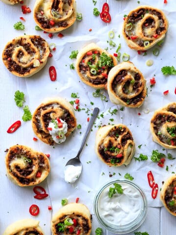 texmex snegle - pizza snegle - madpakke - opskrift - mexicansk mad