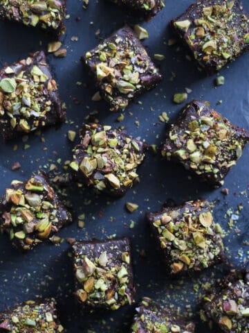 Brownies med pistacienødder