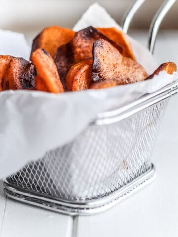 Hjemmelavede chips af søde kartofler - sweet potato chips - opskrift