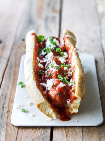 Meatball Sandwich - italienske kødboller i tomatsauce
