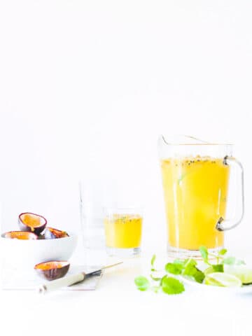 Passionfrugt drink-opskrift med passionfrugt