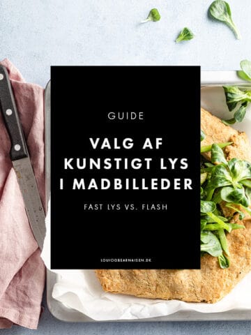 kunstigt lys madfotografering og madbilleder - lamper og flash