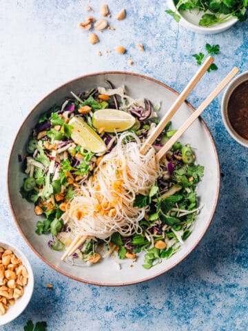 asiatisk nudelsalat - opskrit på asiatisk salat med nudler